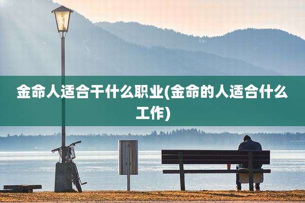 金命人适合干什么职业(金命的人适合什么工作)