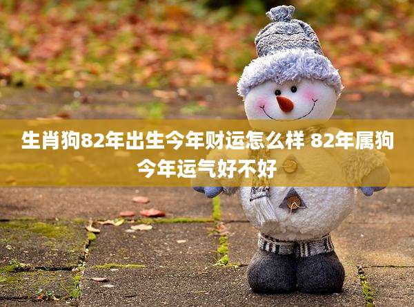 生肖狗82年出生今年财运怎么样 82年属狗今年运气好不好