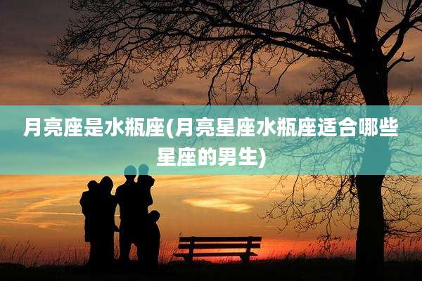 月亮座是水瓶座(月亮星座水瓶座适合哪些星座的男生)