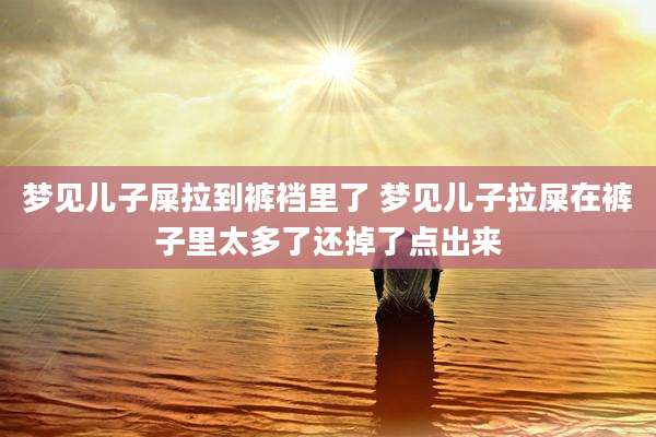 梦见儿子屎拉到裤裆里了 梦见儿子拉屎在裤子里太多了还掉了点出来
