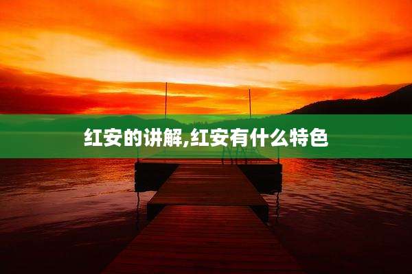 红安的讲解,红安有什么特色