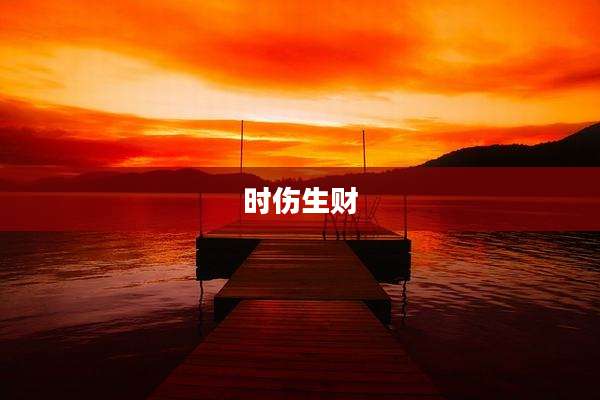 时伤生财