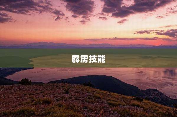 霹雳技能