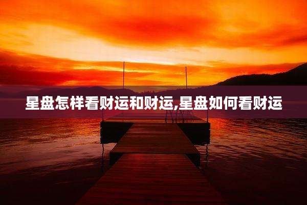 星盘怎样看财运和财运,星盘如何看财运