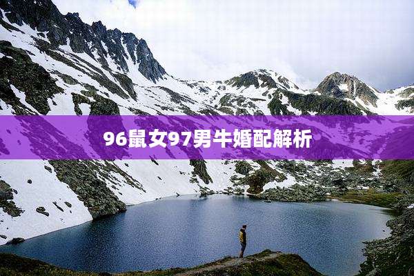 96鼠女97男牛婚配解析