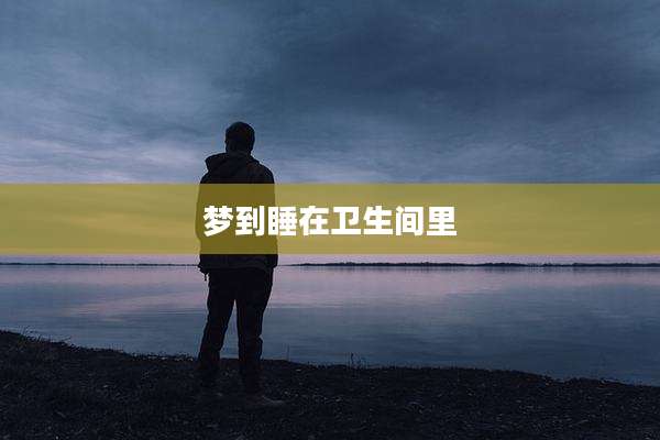 梦到睡在卫生间里