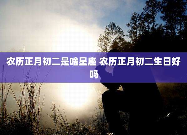 农历正月初二是啥星座 农历正月初二生日好吗