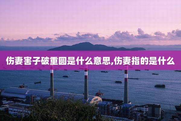 伤妻害子破重圆是什么意思,伤妻指的是什么