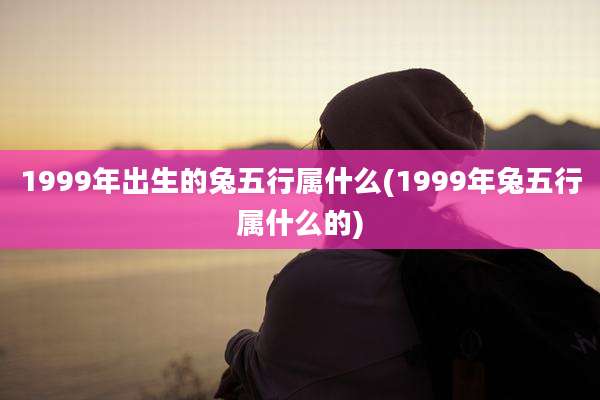1999年出生的兔五行属什么(1999年兔五行属什么的)
