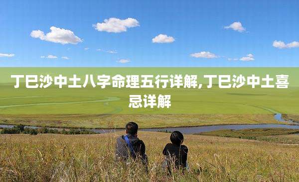 丁巳沙中土八字命理五行详解,丁巳沙中土喜忌详解