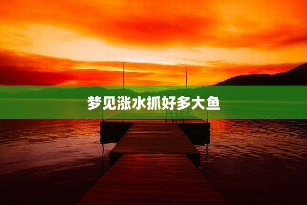 梦见涨水抓好多大鱼