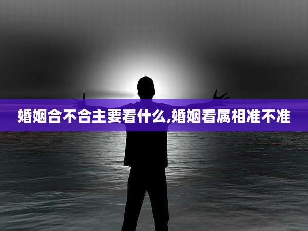 婚姻合不合主要看什么,婚姻看属相准不准