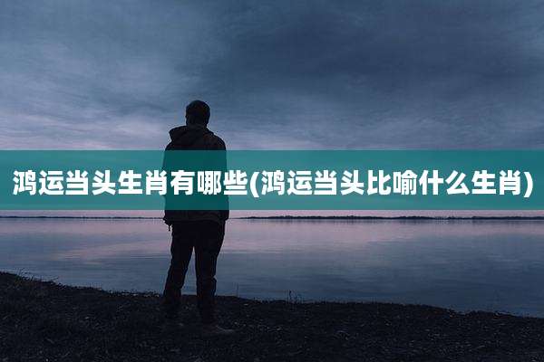 鸿运当头生肖有哪些(鸿运当头比喻什么生肖)