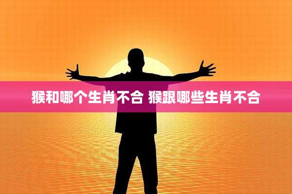 猴和哪个生肖不合 猴跟哪些生肖不合