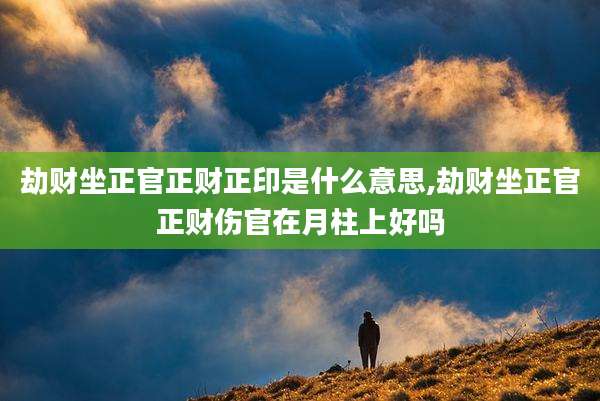劫财坐正官正财正印是什么意思,劫财坐正官正财伤官在月柱上好吗