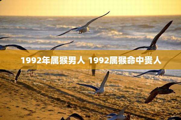 1992年属猴男人 1992属猴命中贵人