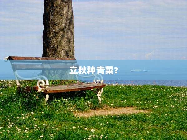 立秋种青菜?