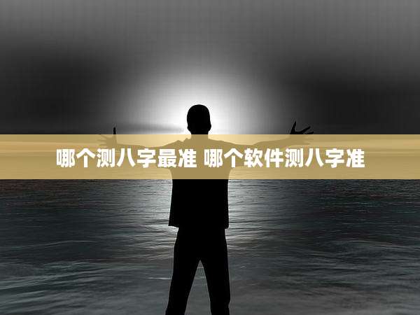 哪个测八字最准 哪个软件测八字准