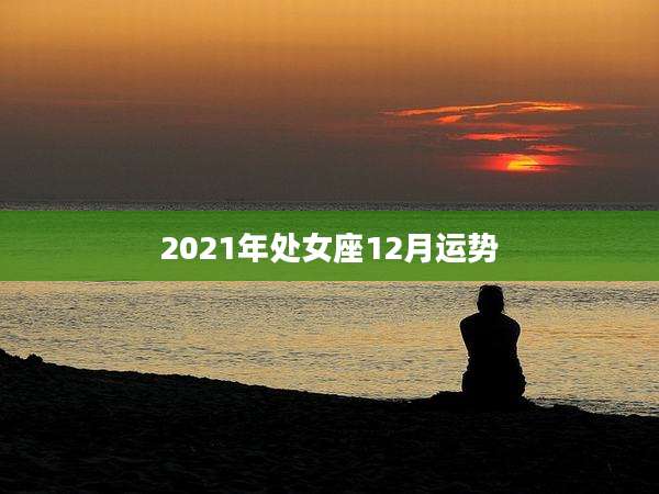 2021年处女座12月运势
