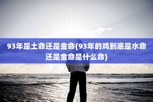 93年是土命还是金命(93年的鸡到底是水命还是金命是什么命)
