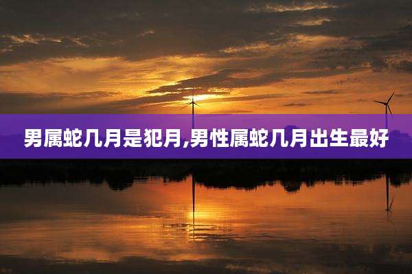 男属蛇几月是犯月,男性属蛇几月出生最好