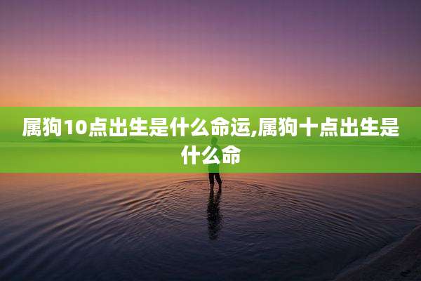 属狗10点出生是什么命运,属狗十点出生是什么命