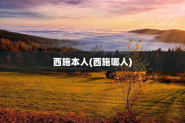 西施本人(西施哪人)