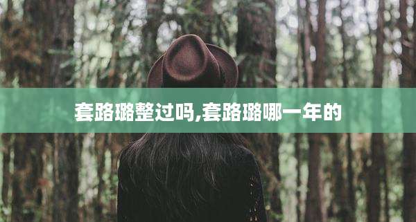 套路璐整过吗,套路璐哪一年的
