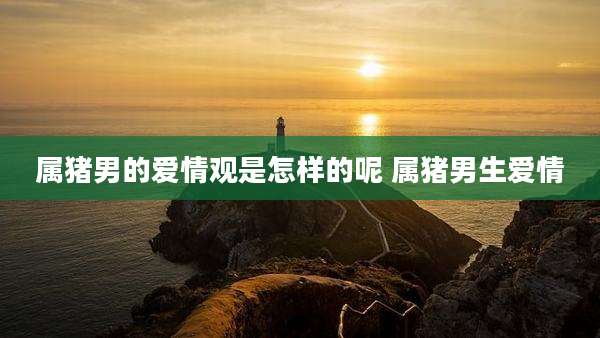 属猪男的爱情观是怎样的呢 属猪男生爱情
