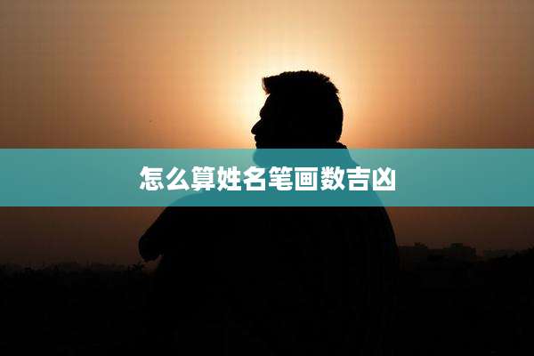 怎么算姓名笔画数吉凶