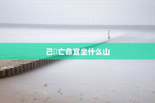 己夘亡命宜坐什么山