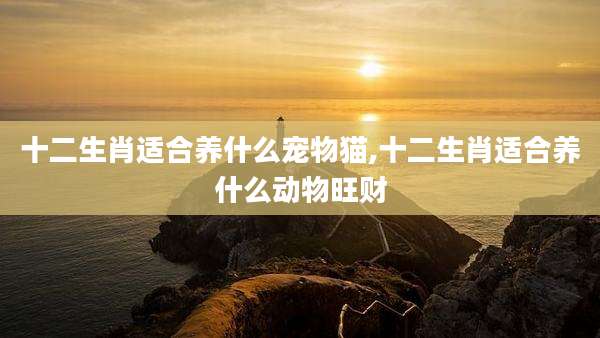 十二生肖适合养什么宠物猫,十二生肖适合养什么动物旺财