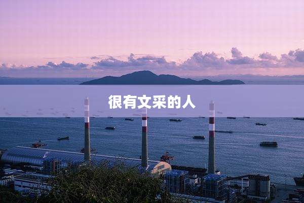 很有文采的人