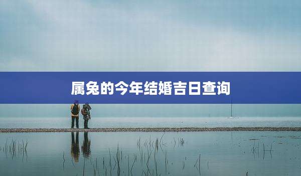 属兔的今年结婚吉日查询