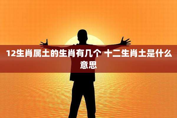 12生肖属土的生肖有几个 十二生肖土是什么意思