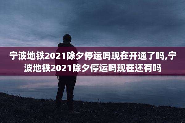 宁波地铁2021除夕停运吗现在开通了吗,宁波地铁2021除夕停运吗现在还有吗