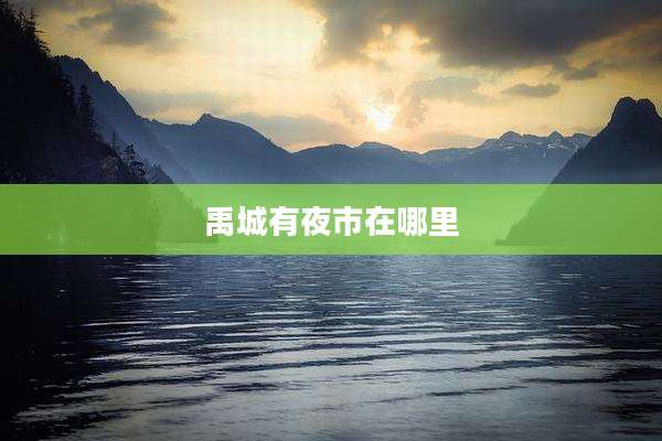 禹城有夜市在哪里