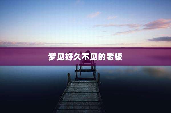 梦见好久不见的老板