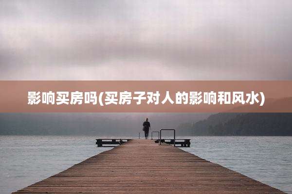 影响买房吗(买房子对人的影响和风水)