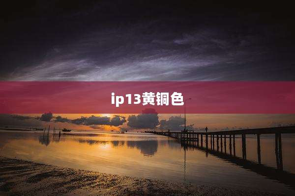 ip13黄铜色