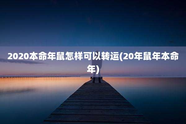 2020本命年鼠怎样可以转运(20年鼠年本命年)