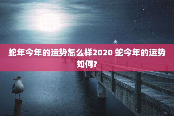 蛇年今年的运势怎么样2020 蛇今年的运势如何?