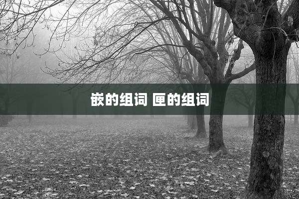 嵌的组词 匣的组词