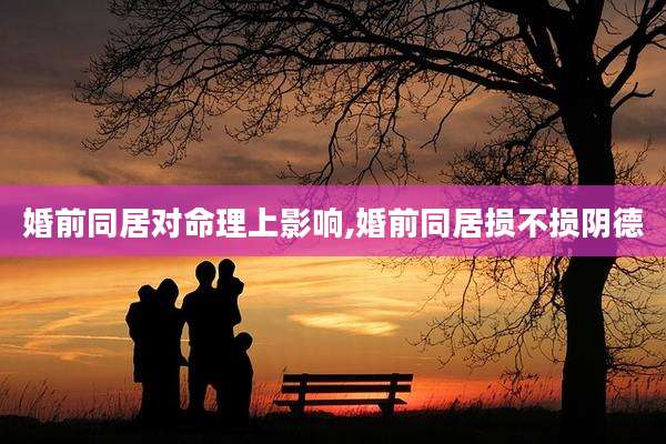 婚前同居对命理上影响,婚前同居损不损阴德