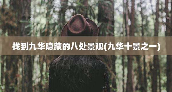 找到九华隐藏的八处景观(九华十景之一)
