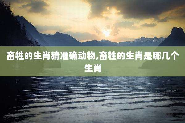 畜牲的生肖猜准确动物,畜牲的生肖是哪几个生肖