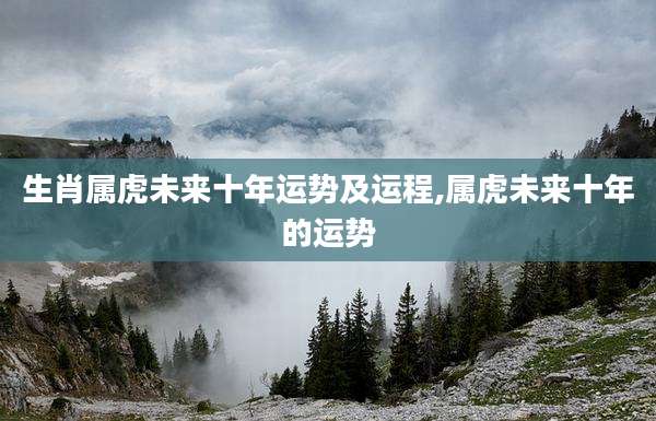 生肖属虎未来十年运势及运程,属虎未来十年的运势