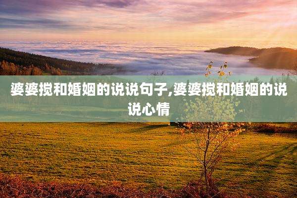 婆婆搅和婚姻的说说句子,婆婆搅和婚姻的说说心情