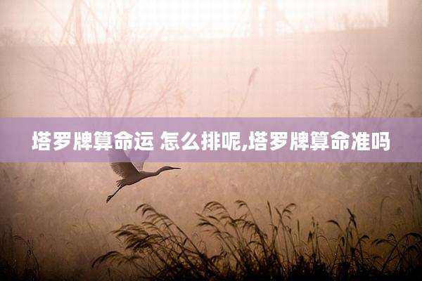 塔罗牌算命运 怎么排呢,塔罗牌算命准吗