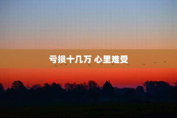 亏损十几万 心里难受